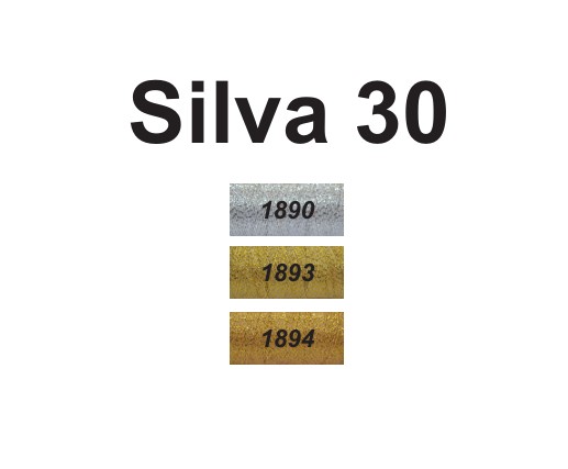 nitě Silva 30N a 40N metalizované pro vyšívání 150/250m-3