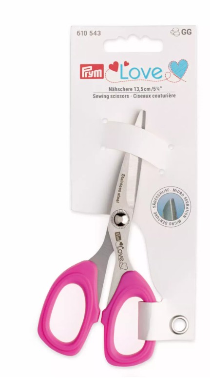 Krejčovské nůžky s mikrozoubky 13,5 cm PRYM LOVE-1