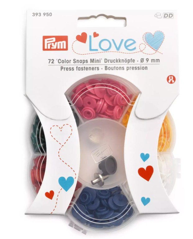 Ozdobné patentky 9 mm Color Spaps mini sada Prym Love-1