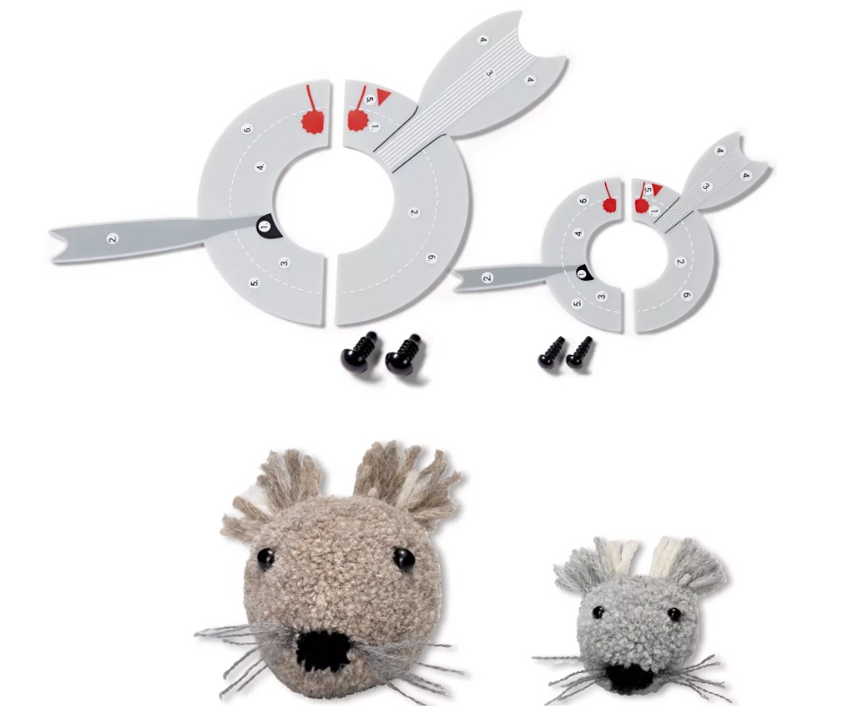 Šablony na zvířecí bambulky - myš Freddy Prym Love-1