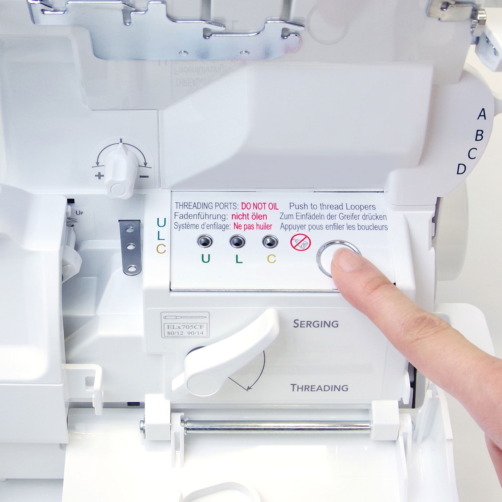 overlock a coverlock Babylock Aspire BLES5 + sada nití -3