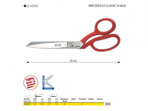 Nůžky KRETZER ECO CLASSIC 914020