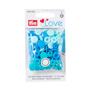 plastové druky PRYM LOVE MIX světle modré