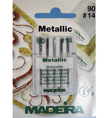 vyšívací jehly Madeira pro metalickou niť 90/14 5ks