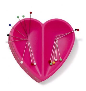 Magnetická miska na špendlíky ve tvaru srdce Prym Love