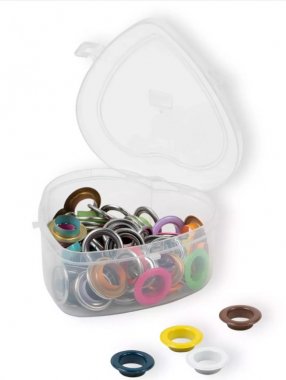 Průchodky 14 mm s podložkou, sada 11 barev Prym 542 622