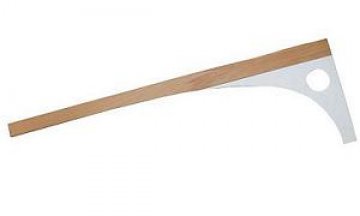 krejčovský příložník 60cm-dřevěný+plast (60x25)
